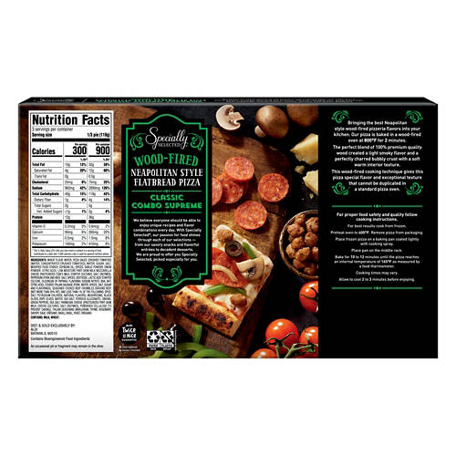 Specially Selected Wood Fired Classic Combo Supreme Flatbread